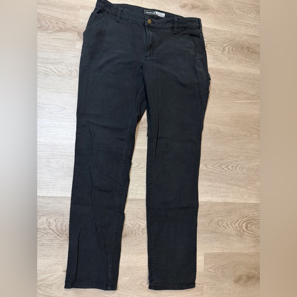 Carhartt Other - Carhartt Black Denim Pants with Gold Button
